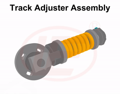 track tension adjuster structure show (fl)