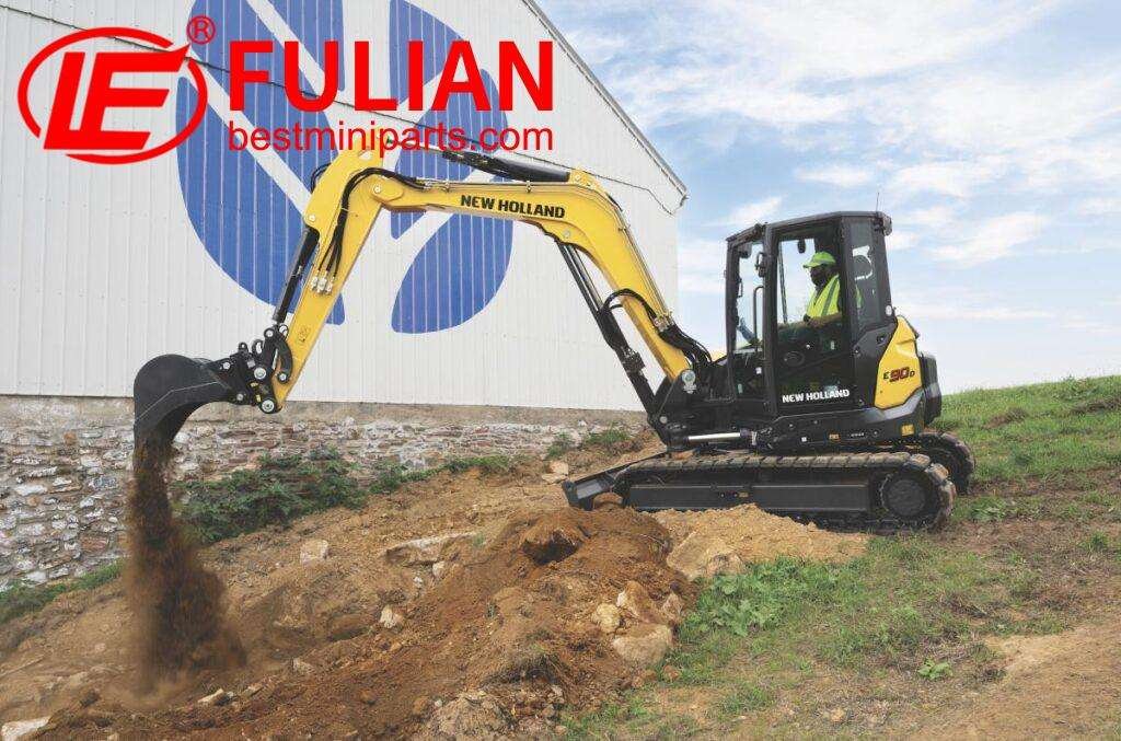 new holland unveils the mighty e90d midi excavator