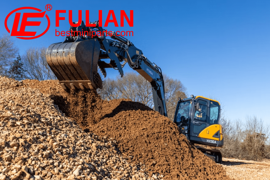 hyundai hx90a compact excavator debuts with enhanced performance and operator comfort