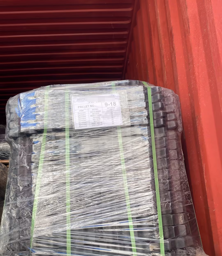 brazil bobcat t770 sprocket shipment completed smoothly and ready for track performance (3)