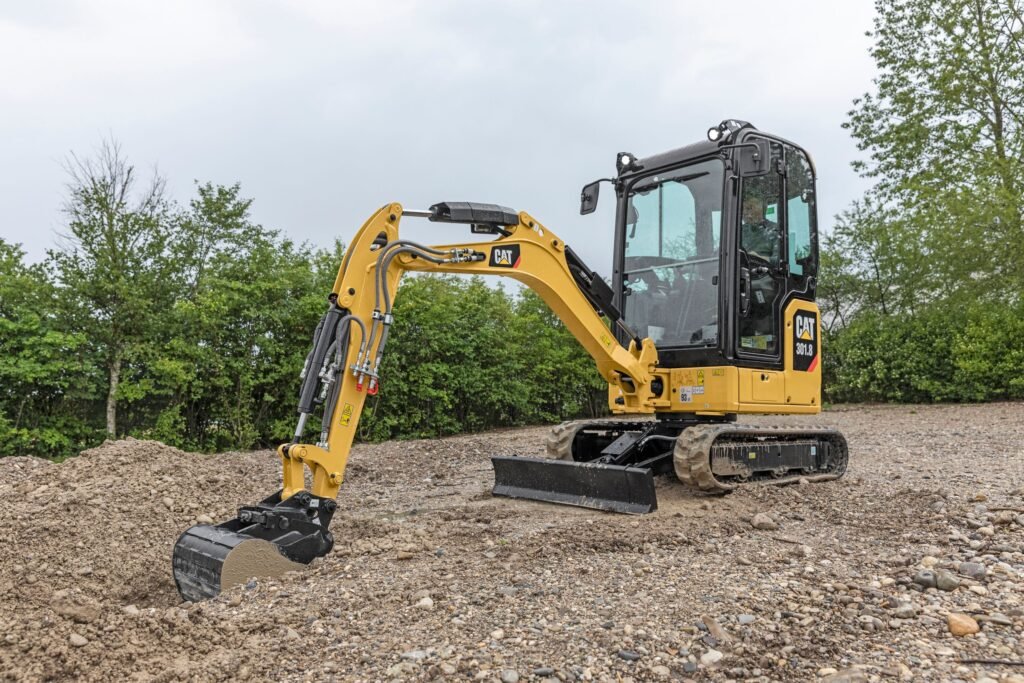 cat 301 cr mini excavator brings compact size and big job site advantages