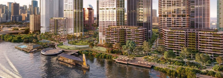 lendlease south brisbane riverfront transformation shows rising demand for excavator parts and undercarriage systems