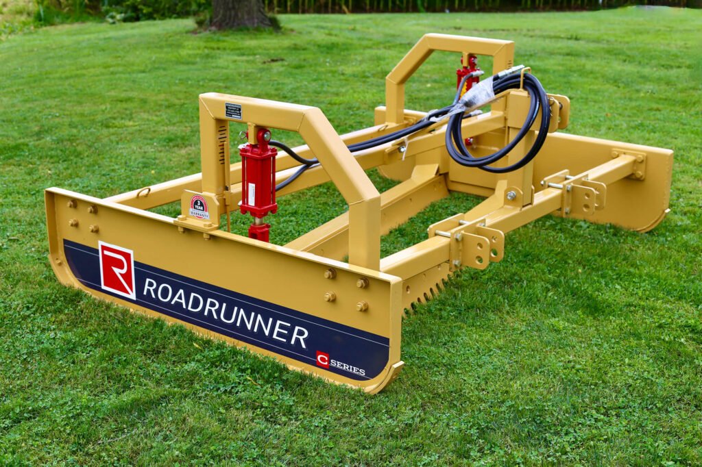 roadrunner dual blade grader attachments offer an alternative to motor graders